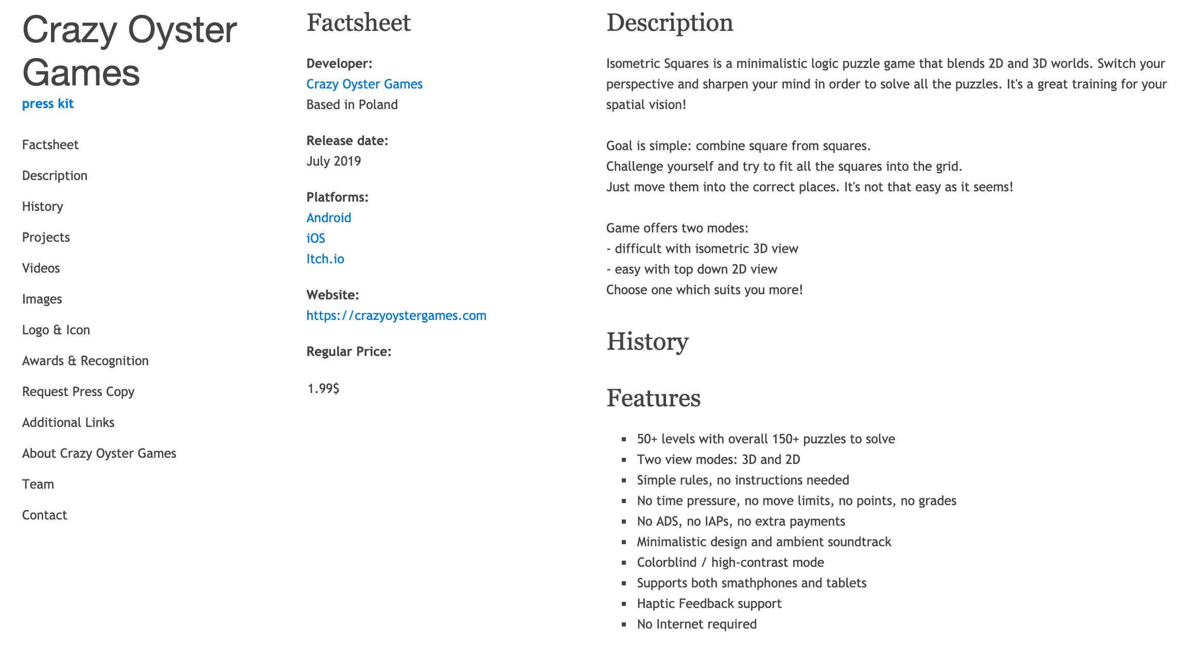How to prepare press kit for a game? Crazy Oyster Blog